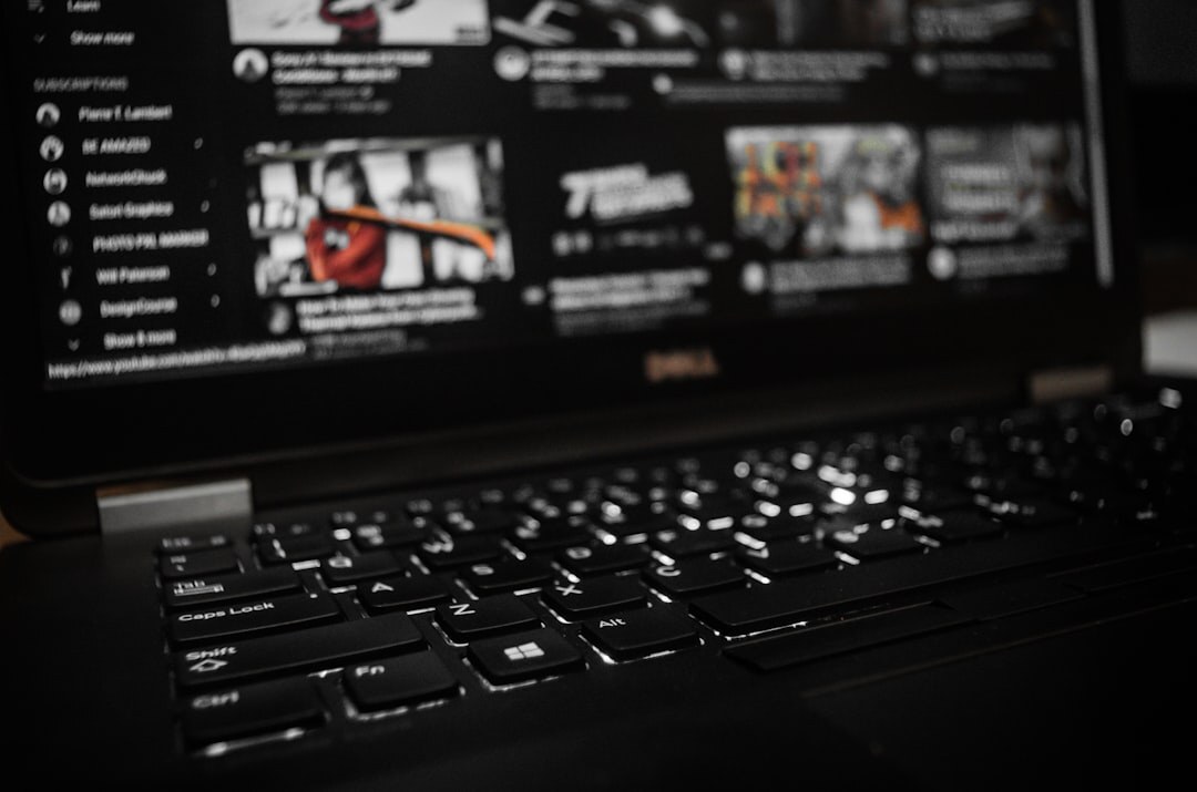viral blog on laptop screen