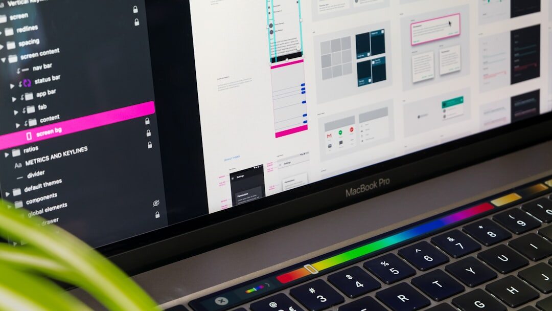 responsive web design on laptop